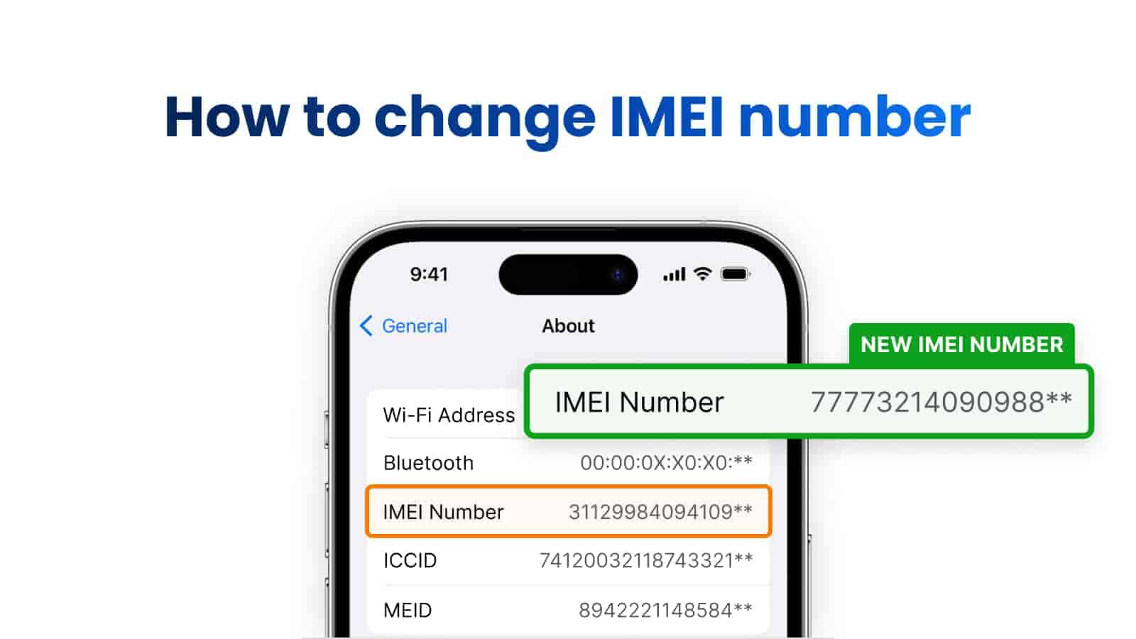 How to change IMEI number on iPhone?