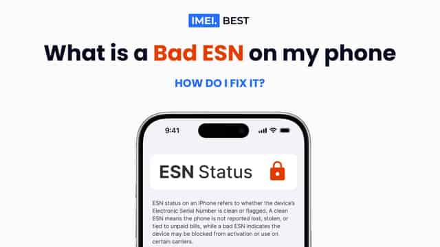 What is bad ESN on a phone mean - how to define and fix it?