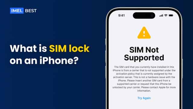 What is SIM lock on an iPhone?