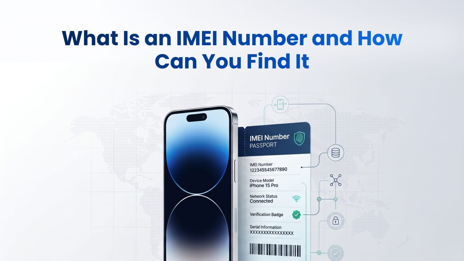 A user inspecting a smartphone to find the IMEI code before purchasing the device on the secondary market