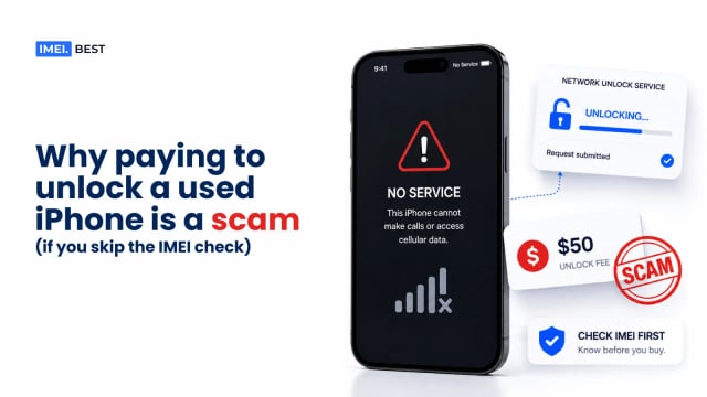 Why Paying to Unlock a Used iPhone Is a Scam If You Skip the IMEI Check