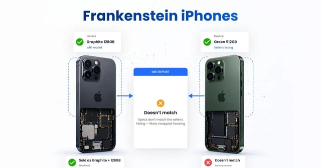 Frankenstein iPhones: How Checking Color and Storage by IMEI Saves You from Fakes