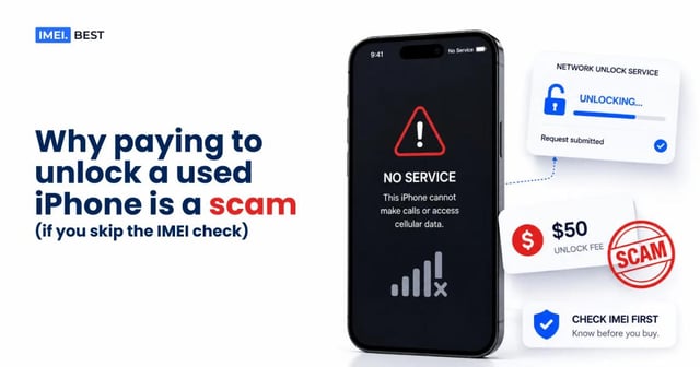 Why paying to unlock a used iPhone is a scam (if you skip the IMEI check)