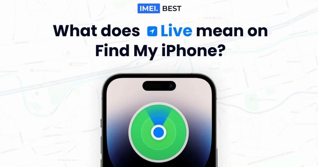 What does Live location mean on Find My iPhone