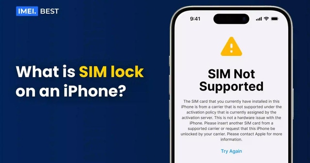 What is SIM lock on an iPhone?