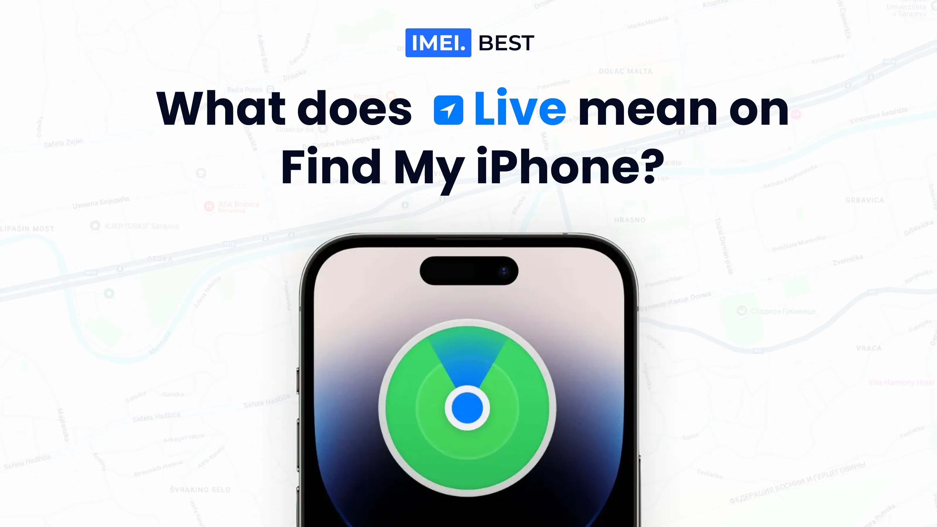 What does Live mean on Find My iPhone?