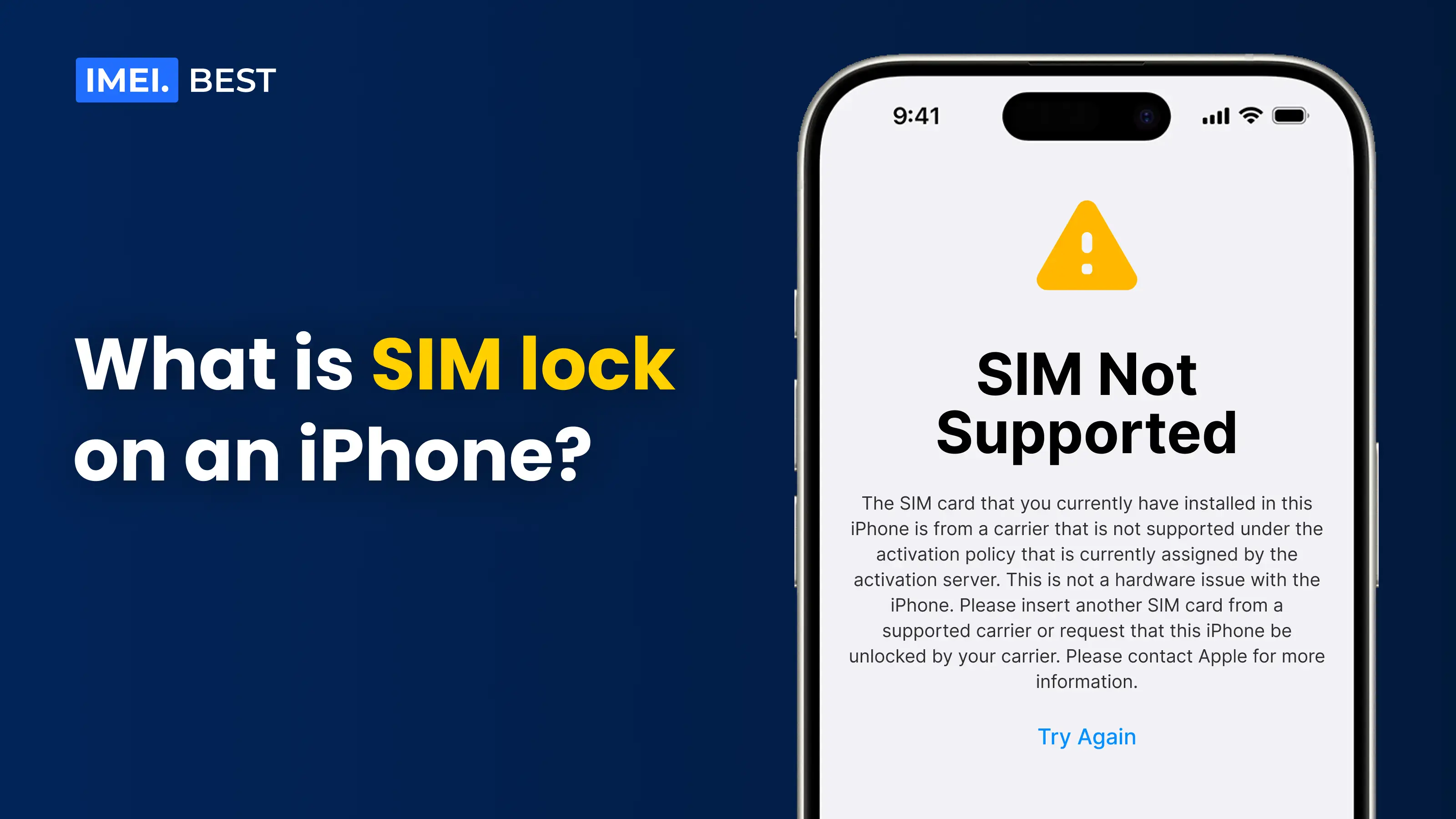 What is SIM lock on an iPhone?