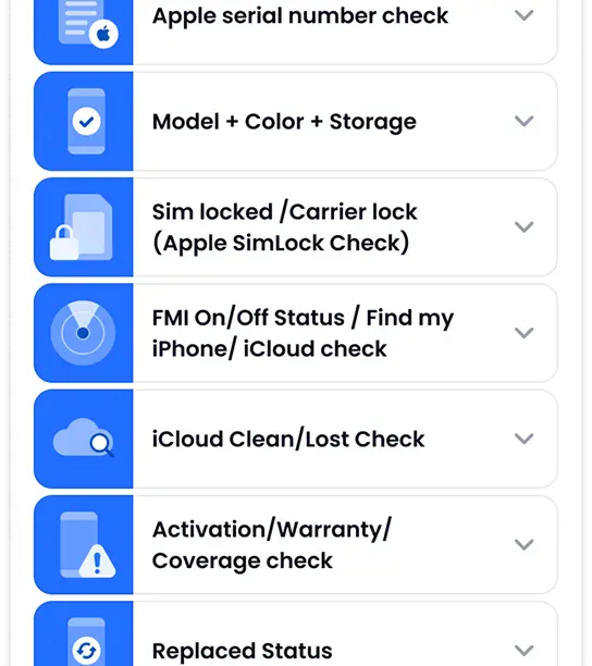 Sample layout showing an additional information section that may appear for some devices