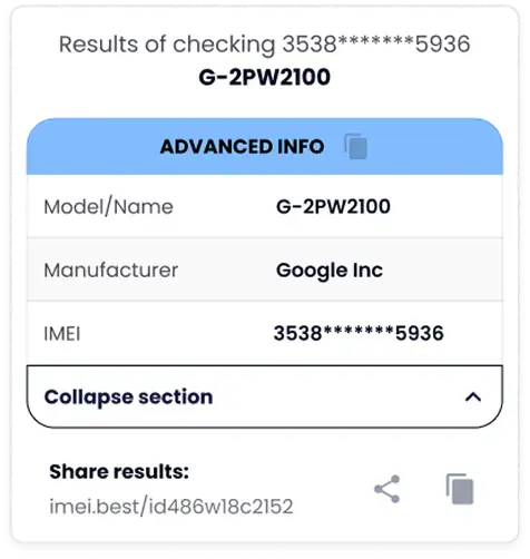 Sample illustration showing a limited data view of the advanced information section in a report layout