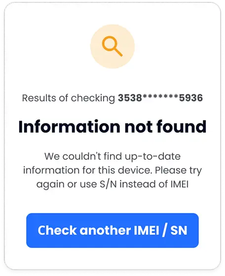 Example illustration showing a case where no device data is available in a report layout"